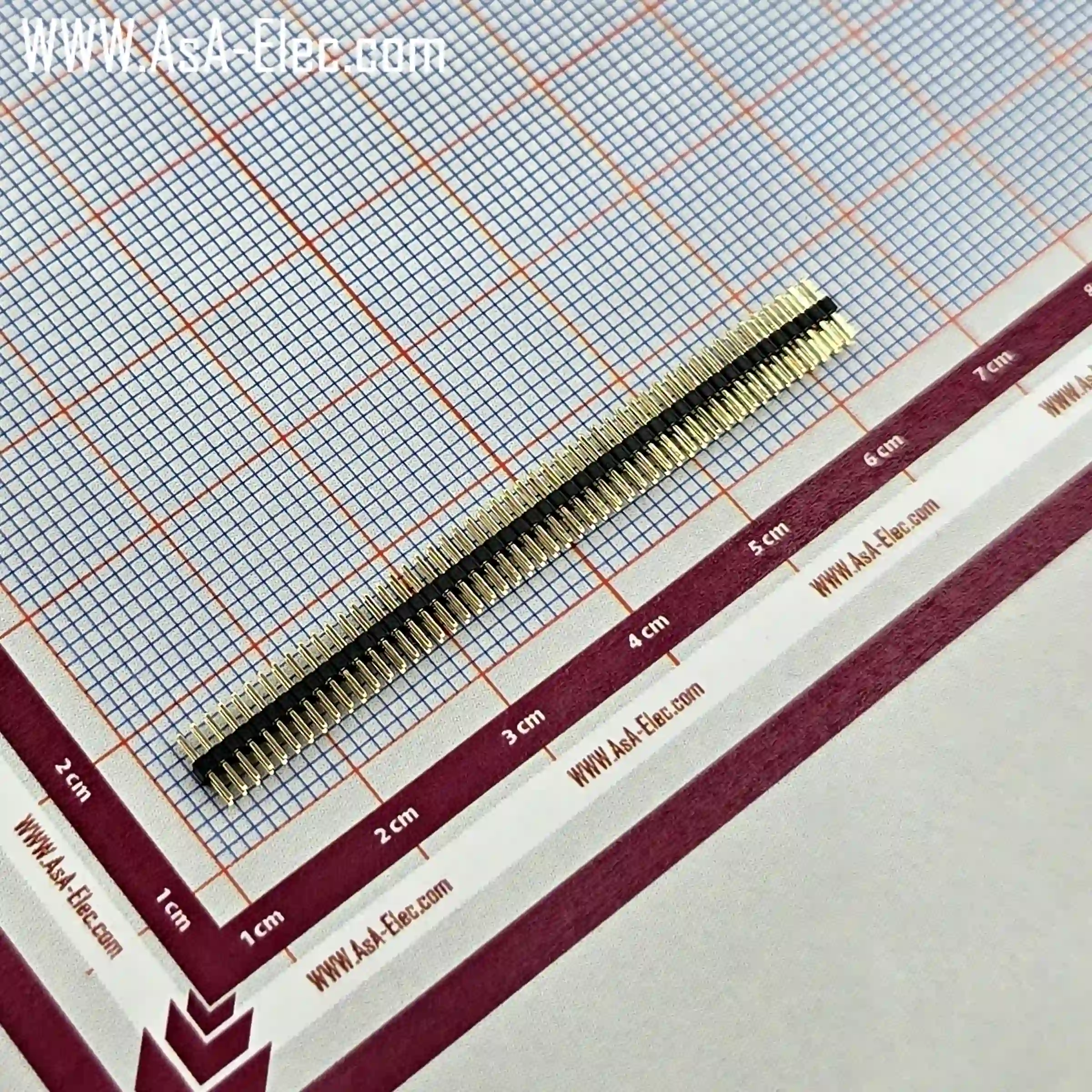پین هدر 50*2 نری صاف 1.00 میلیمتر
